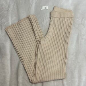 Aerie Ribbed Knit Tan Pants